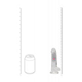 REALROCK 6 with Balls Wireless Rechargeable LED Vibrating Dong - Clear with LED 16.2 cm USB Rechargeable Vibrating Dong with Remote-REA203TRA