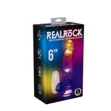 REALROCK 6 with Balls Wireless Rechargeable LED Vibrating Dong - Clear with LED 16.2 cm USB Rechargeable Vibrating Dong with Remote-REA203TRA