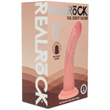 REALROCK Dual Density Silicone 6'' Curved Dildo - Flesh - Flesh 17 cm Dildo
