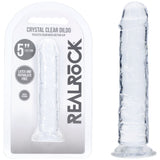 REALROCK Realistic 5'' Dildo - Clear - Clear 12.7 cm Dildo