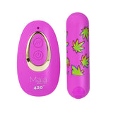 Maia JESSI 420 Remote - Purple 7.6 cm USB Rechargeable Bullet with Wireless Remote-RM330-LF2