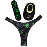 Maia DATE NIGHT 420 PANTY VIBE - S/M - Black S/M 420 Panty with Black USB Rechargeable Bullet & Remote-RM330-LF4-SM