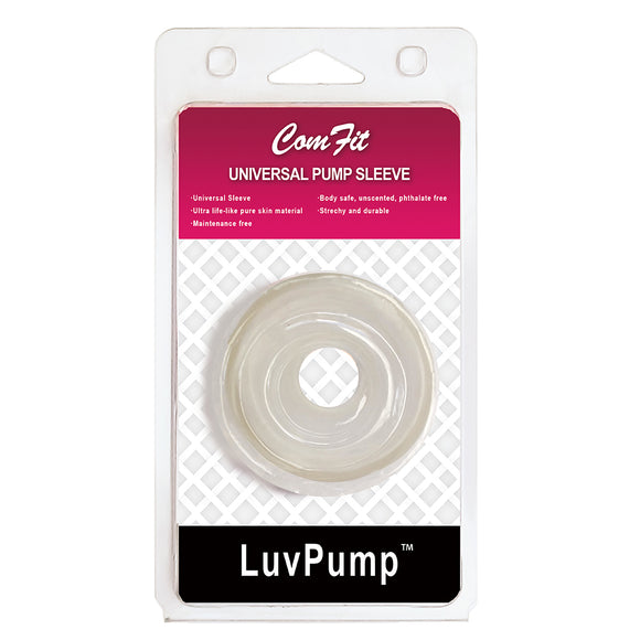 LuvPump ComFit Silicone Sleeve - White - White Universal Penis Pump Sleeve-S02-10-M