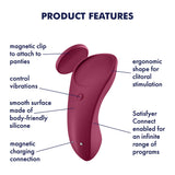 Satisfyer Sexy Secret - App Contolled USB-Rechargeable Panty Vibrator-SATSSPV