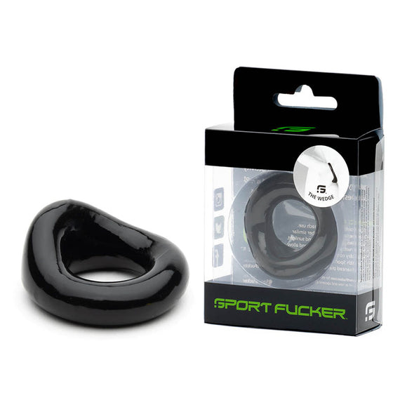 Sport Fucker Wedge - Black Cock Ring-SF13023