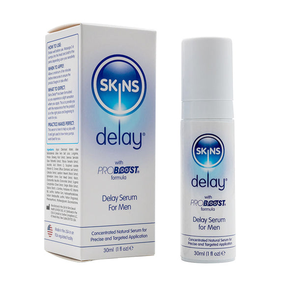 Skins Natural Delay Serum - Delay Gel for Men - 30 ml Bottle-SKNDSER30