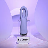 Selopa IN A FLAP - Purple 15 cm USB Rechargeable Flicking Stimulator-SL-RS-4554-2