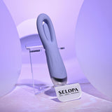 Selopa IN A FLAP - Purple 15 cm USB Rechargeable Flicking Stimulator-SL-RS-4554-2