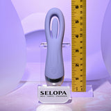 Selopa IN A FLAP - Purple 15 cm USB Rechargeable Flicking Stimulator-SL-RS-4554-2