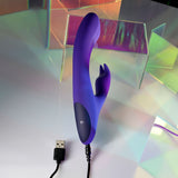 Selopa POSEABLE BUNNY - Purple 21 cm USB Rechargeable Poseable Rabbit Vibrator-SL-RS-4783-2
