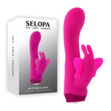 Selopa BUTTERFLY LOVE - Pink 13.8 cm USB Rechargeable Butterfly Vibrator-SL-RS-5384-2