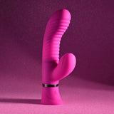 Selopa NEXT WAVE - Pink 16.4 cm USB Rechargeable Dual Vibrator-SL-RS-5469-2