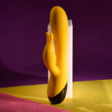 Selopa BUZZZ BUNNY - Yellow 19.7 cm USB Rechargeable Rabbit Vibrator-SL-RS-5827-2