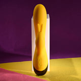 Selopa BUZZZ BUNNY - Yellow 19.7 cm USB Rechargeable Rabbit Vibrator-SL-RS-5827-2