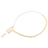 Sex & Mischief Pearl Day Collar - Pearl/Gold Necklace-SS09852