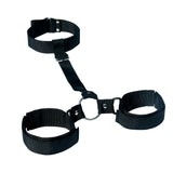 Sex & Mischief Shadow Neck and Wrist Restraint - Black Restraints-SS09910