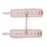 Sex & Mischief Peaches n CreaMe Fur Handcuffs - Peach Restraints