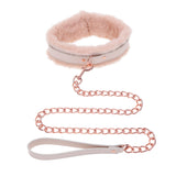 Sex & Mischief Peaches n CreaMe Fur Collar & Leash - Peach Restraint-SS09962