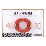 Sex & Mischief Peaches n CreaMe Silicone Lips - Peach Mouth Restraint-SS09965