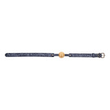 Sex & Mischief Cougar Ball Gag - Navy Blue/Gold Mouth Restraint