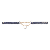Sex & Mischief Cougar Day Collar - Navy Blue/Gold Collar-SS09974