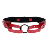 S&M Exs & Ohs Bound and Belted - Red Bondage Belt-SS09986