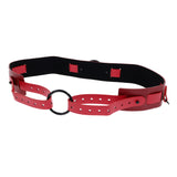 S&M Exs & Ohs Bound and Belted - Red Bondage Belt-SS09986