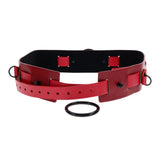 S&M Exs & Ohs Bound and Belted - Red Bondage Belt-SS09986