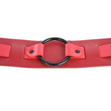 S&M Exs & Ohs Bound and Belted - Red Bondage Belt-SS09986