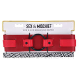 S&M Exs & Ohs Bound and Belted - Red Bondage Belt-SS09986