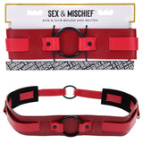 S&M Exs & Ohs Bound and Belted - Red Bondage Belt-SS09986