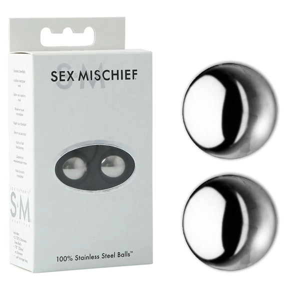 Sex & Mischief 100% Stainless Steel Balls - Stainless Steel Ben Wa Balls-SS10084