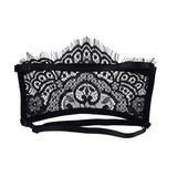 S&M Veiled Vision Lace Blindfold - Black Lace Blindfold