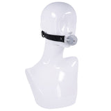 Sex & Mischief Lace Silicone Breathable Ball Gag - Black/Grey Mouth Restraint-SS10112