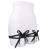 Sex & Mischief Laced Up Garters - Black Garters-SS10113