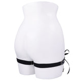 Sex & Mischief Laced Up Garters - Black Garters-SS10113