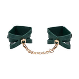 Sex & Mischief Indica Cutout Cuffs - Green/Gold Restraints