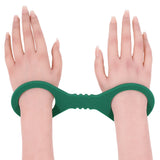 Sex & Mischief Indica Small Silicone Cuffs - Green Small Restraints