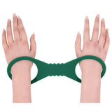 Sex & Mischief Indica Large Silicone Cuffs - Green Large Restraints