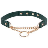 Sex & Mischief Indica Day Collar - Green/Gold Collar