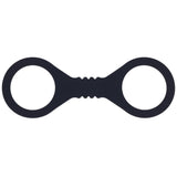 Sex & Mischief Shadow Small Silicone Cuffs - Black Small Restraints