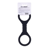 Sex & Mischief Shadow Small Silicone Cuffs - Black Small Restraints