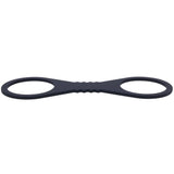 Sex & Mischief Shadow Large Silicone Cuffs - Black Large Restraints