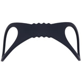 Sex & Mischief Shadow Large Silicone Cuffs - Black Large Restraints