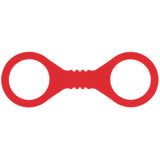 Sex & Mischief Amor Small Silicone Cuffs - Red Small Restraints