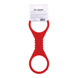 Sex & Mischief Amor Large Silicone Cuffs - Red Large Restraints