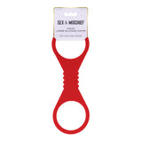 Sex & Mischief Amor Large Silicone Cuffs - Red Large Restraints