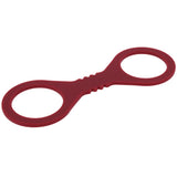 Sex & Mischief Enchanted Small Silicone Cuffs - Burgundy Small Restraints