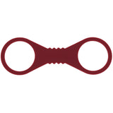 Sex & Mischief Enchanted Large Silicone Cuffs - Burgundy Large Restraints