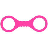 Sex & Mischief Small Hot Pink Silicone Cuffs - Hot Pink Small Restraints